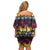 Hawaii Hibiscus Palm Tree Sunset Off Shoulder Short Dress Tropical Style - Polynesian Pride