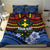 Personalised Vanuatu Tafea Province Bedding Set Unique Tropical Tribal Pattern