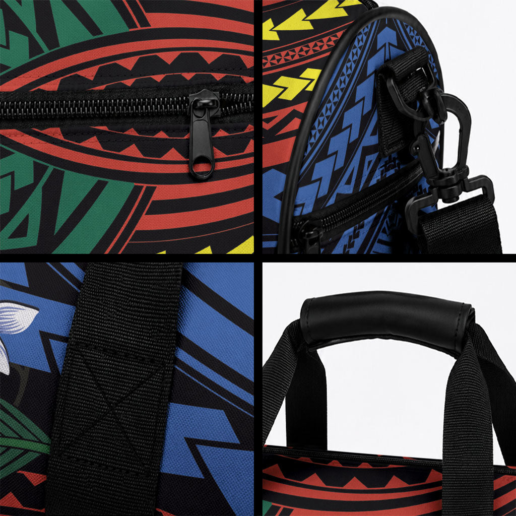 Personalised Vanuatu Tafea Province Duffle Bag Unique Tropical Tribal Pattern LT01 - Polynesian Pride