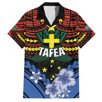 Personalised Vanuatu Tafea Province Family Matching Long Sleeve Bodycon Dress and Hawaiian Shirt Unique Tropical Tribal Pattern LT01 Dad's Shirt - Short Sleeve Colorful - Polynesian Pride