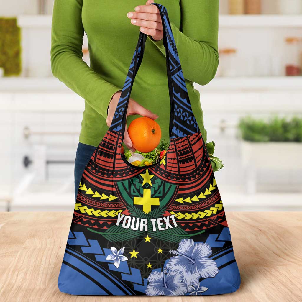 Vanuatu Tafea Province Grocery Bag Unique Tropical Tribal Pattern