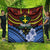 Personalised Vanuatu Tafea Province Quilt Unique Tropical Tribal Pattern