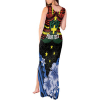 Personalised Vanuatu Tafea Province Tank Maxi Dress Unique Tropical Tribal Pattern