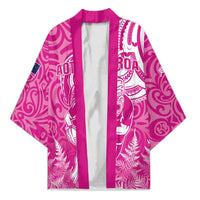 New Zealand Silver Fern Rugby All Pink Kimono Maori Tiki Player With Ta Moko Tribal - Polynesian Pride