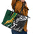 New Zealand and South Africa Rugby Leather Tote Bag Silver Fern Protea Pattern World Cup 2023 LT01 - Polynesian Pride