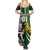 Custom New Zealand and South Africa Rugby Summer Maxi Dress Silver Fern Protea Pattern World Cup 2023 LT01 - Polynesian Pride