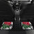 New Zealand and England Rugby Car Mats Silver Fern With Red Rose World Cup 2023 LT01 - Polynesian Pride