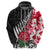 Custom New Zealand and England Rugby Hoodie Silver Fern With Red Rose World Cup 2023 LT01 - Polynesian Pride