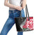 New Zealand and England Rugby Leather Tote Bag Silver Fern With Red Rose World Cup 2023 LT01 - Polynesian Pride