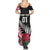 Custom New Zealand and England Rugby Summer Maxi Dress Silver Fern With Red Rose World Cup 2023 LT01 - Polynesian Pride