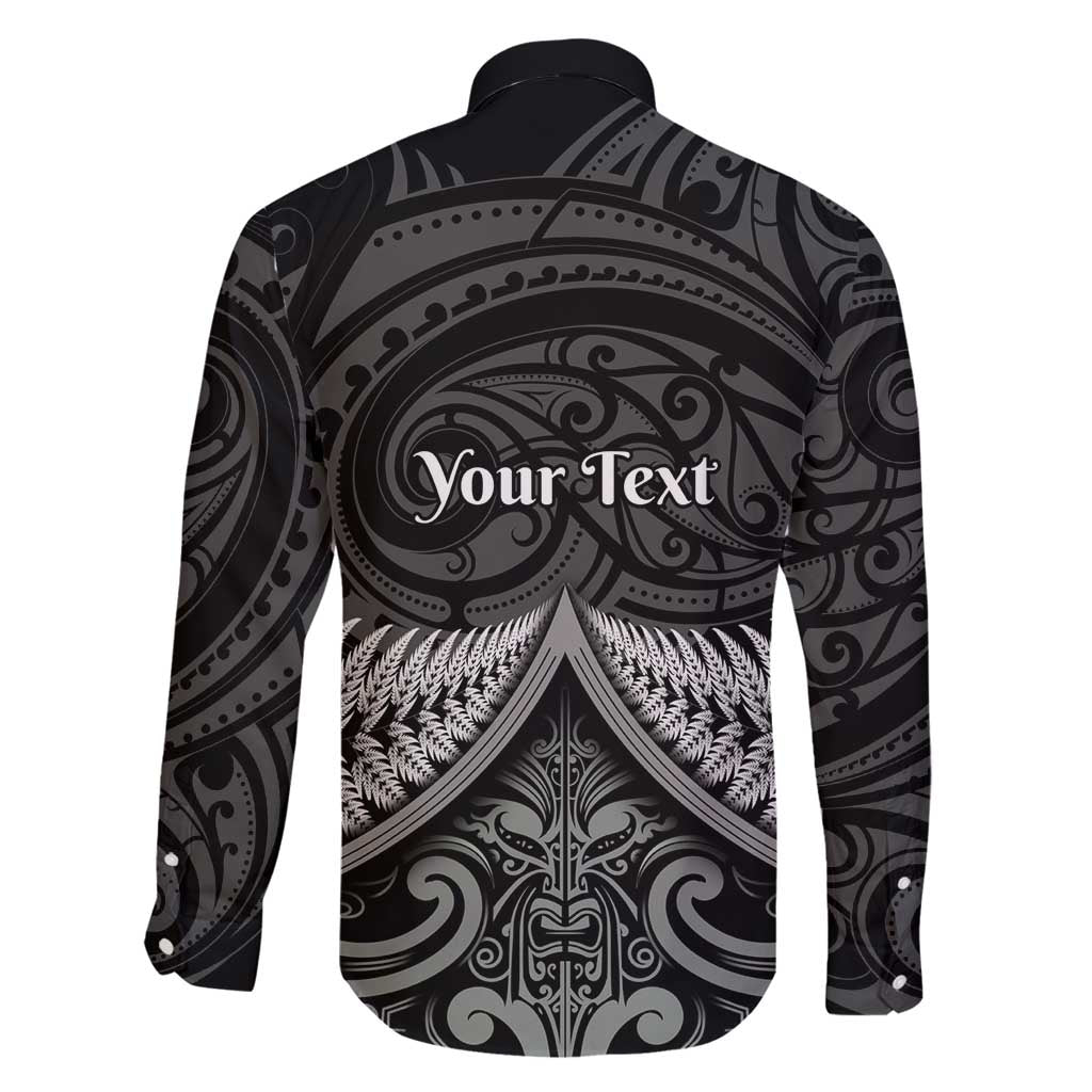 Personalised Toitu Te Tiriti Aotearoa Silver Fern Family Matching Long Sleeve Bodycon Dress and Hawaiian Shirt New Zealand Maori Pattern LT01 - Polynesian Pride