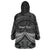 Personalised Toitu Te Tiriti Aotearoa Silver Fern Wearable Blanket Hoodie New Zealand Maori Pattern