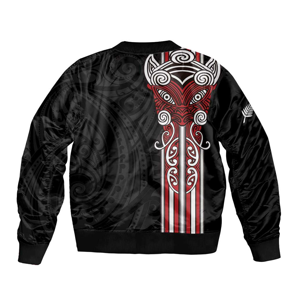 Toitu Te Reo Maori Toitu Te Whenua Toitu Te Tiriti Bomber Jacket Maori Warrior New Zealand LT01 - Polynesian Pride