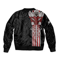 Toitu Te Reo Maori Toitu Te Whenua Toitu Te Tiriti Bomber Jacket Maori Warrior New Zealand LT01 - Polynesian Pride