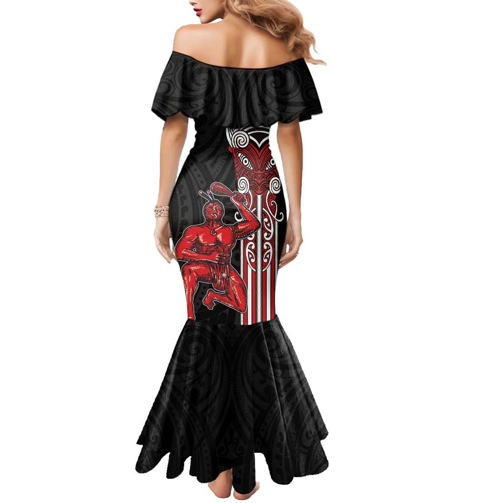 Toitu Te Reo Maori Toitu Te Whenua Toitu Te Tiriti Mermaid Dress Maori Warrior New Zealand LT01 - Polynesian Pride