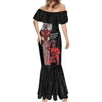 Toitu Te Reo Maori Toitu Te Whenua Toitu Te Tiriti Mermaid Dress Maori Warrior New Zealand LT01 - Polynesian Pride