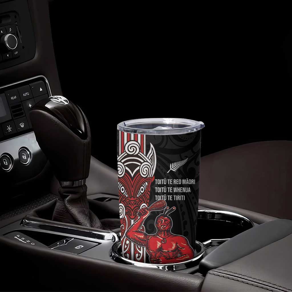Toitu Te Reo Maori Toitu Te Whenua Toitu Te Tiriti Tumbler Cup Maori Warrior