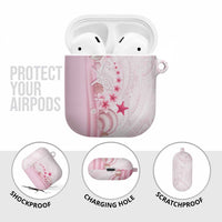 Pink Plumeria Sea Shell AirPods Case Starfish Polynesian Pattern - Polynesian Pride