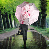 Pink Plumeria Sea Shell Umbrella Starfish Polynesian Pattern - Polynesian Pride