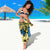Plumeria Polynesian Pattern Sarong Unique Fantasy Blue Yellow