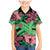 Plumeria Polynesian Pattern Family Matching Mermaid Dress and Hawaiian Shirt Unique Fantasy Green Pink