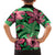 Plumeria Polynesian Pattern Family Matching Tank Maxi Dress and Hawaiian Shirt Unique Fantasy Green Pink