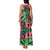 Plumeria Polynesian Pattern Family Matching Tank Maxi Dress and Hawaiian Shirt Unique Fantasy Green Pink