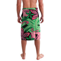 Plumeria Polynesian Pattern Lavalava Unique Fantasy Green Pink