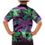 Plumeria Polynesian Pattern Family Matching Mermaid Dress and Hawaiian Shirt Unique Fantasy Purple Green