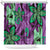 Plumeria Polynesian Pattern Shower Curtain Unique Fantasy Purple Green