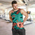 Plumeria Polynesian Pattern Men Tank Top Unique Fantasy Teal Orange