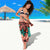 Plumeria Polynesian Pattern Sarong Unique Fantasy Teal Orange
