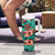 Plumeria Polynesian Pattern Tumbler With Handle Unique Fantasy Teal Orange