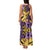 Plumeria Polynesian Pattern Family Matching Tank Maxi Dress and Hawaiian Shirt Unique Fantasy Yellow Purple