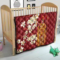 Hawaii King Kamehameha Quilt Plumeria Lauhala Pattern