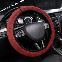 Hawaii King Kamehameha Steering Wheel Cover Plumeria Lauhala Pattern