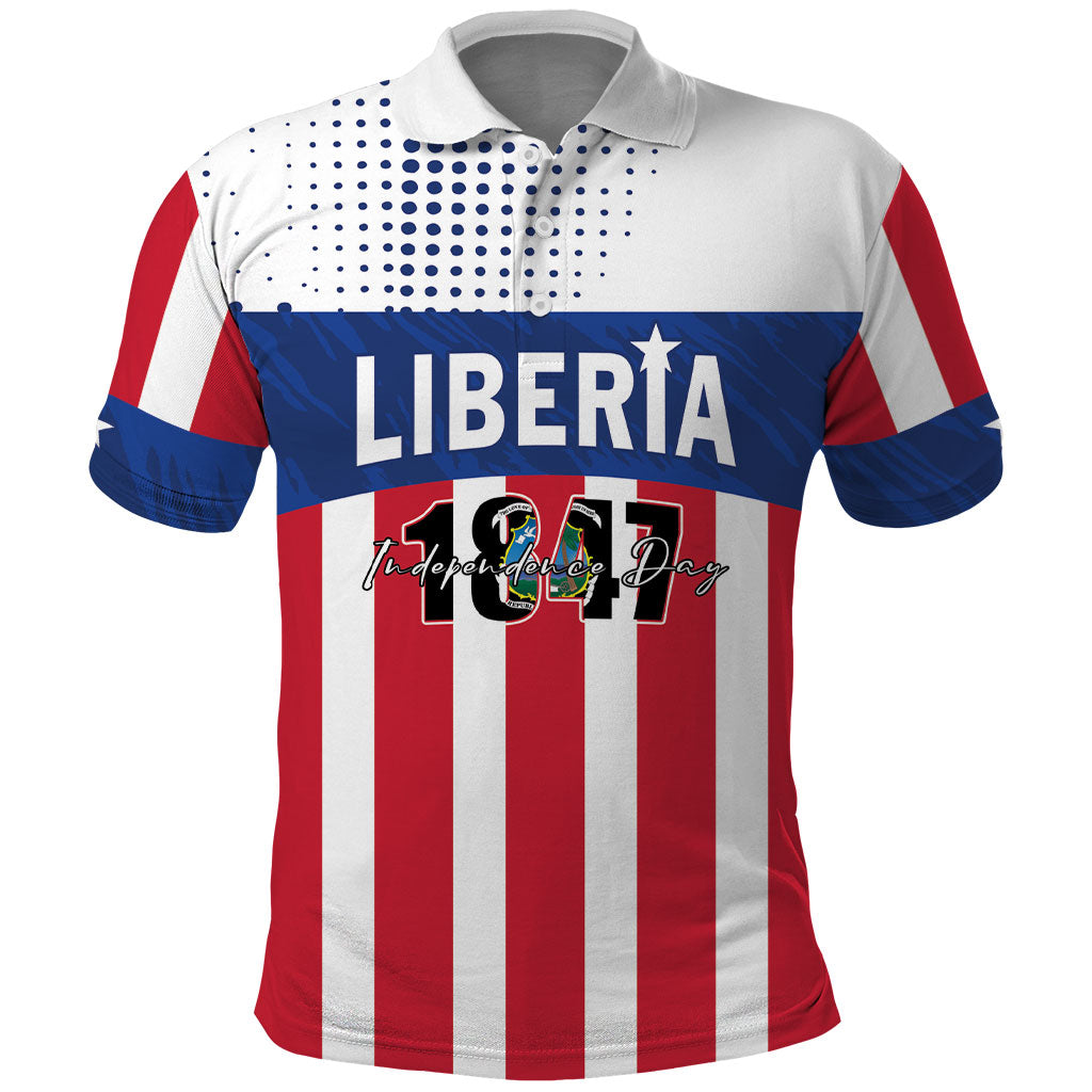 Personalized Liberia 1847 Polo Shirt Happy Independence Day LT01 Multicolor - Polynesian Pride