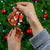 Hawaii Christmas Poinsettia Lei Ceramic Ornament Tapa Pattern - Polynesian Pride