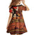Hawaii Christmas Poinsettia Lei Family Matching Mermaid Dress and Hawaiian Shirt Tapa Pattern - Polynesian Pride