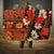 Hawaii Christmas Poinsettia Lei Hooded Blanket Tapa Pattern - Polynesian Pride