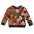 Hawaii Christmas Poinsettia Lei Kid Ugly Christmas Sweater Tapa Pattern - Polynesian Pride
