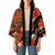 Hawaii Christmas Poinsettia Lei Kimono Tapa Pattern - Polynesian Pride