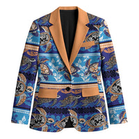 Hawaii Turtles Pattern Special Blue Blazer - Polynesian Pride