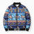 Hawaii Turtles Pattern Special Blue Bomber Puffer Jacket - Polynesian Pride