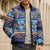 Hawaii Turtles Pattern Special Blue Bomber Puffer Jacket - Polynesian Pride