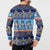 Hawaii Turtles Pattern Special Blue Button Sweatshirt - Polynesian Pride