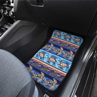 Hawaii Turtles Pattern Special Blue Car Mats - Polynesian Pride