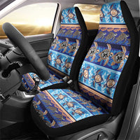 Hawaii Turtles Pattern Special Blue Car Seat Cover - Polynesian Pride