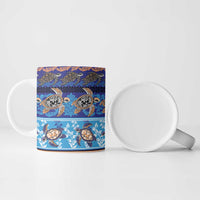 Hawaii Turtles Pattern Special Blue Ceramic Mug - Polynesian Pride