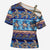Hawaii Turtles Pattern Special Blue Cross Shoulder Shirt - Polynesian Pride